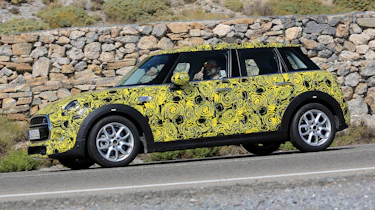 Mini Cooper hatch five-door spied