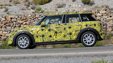 Mini Cooper hatch five-door spied