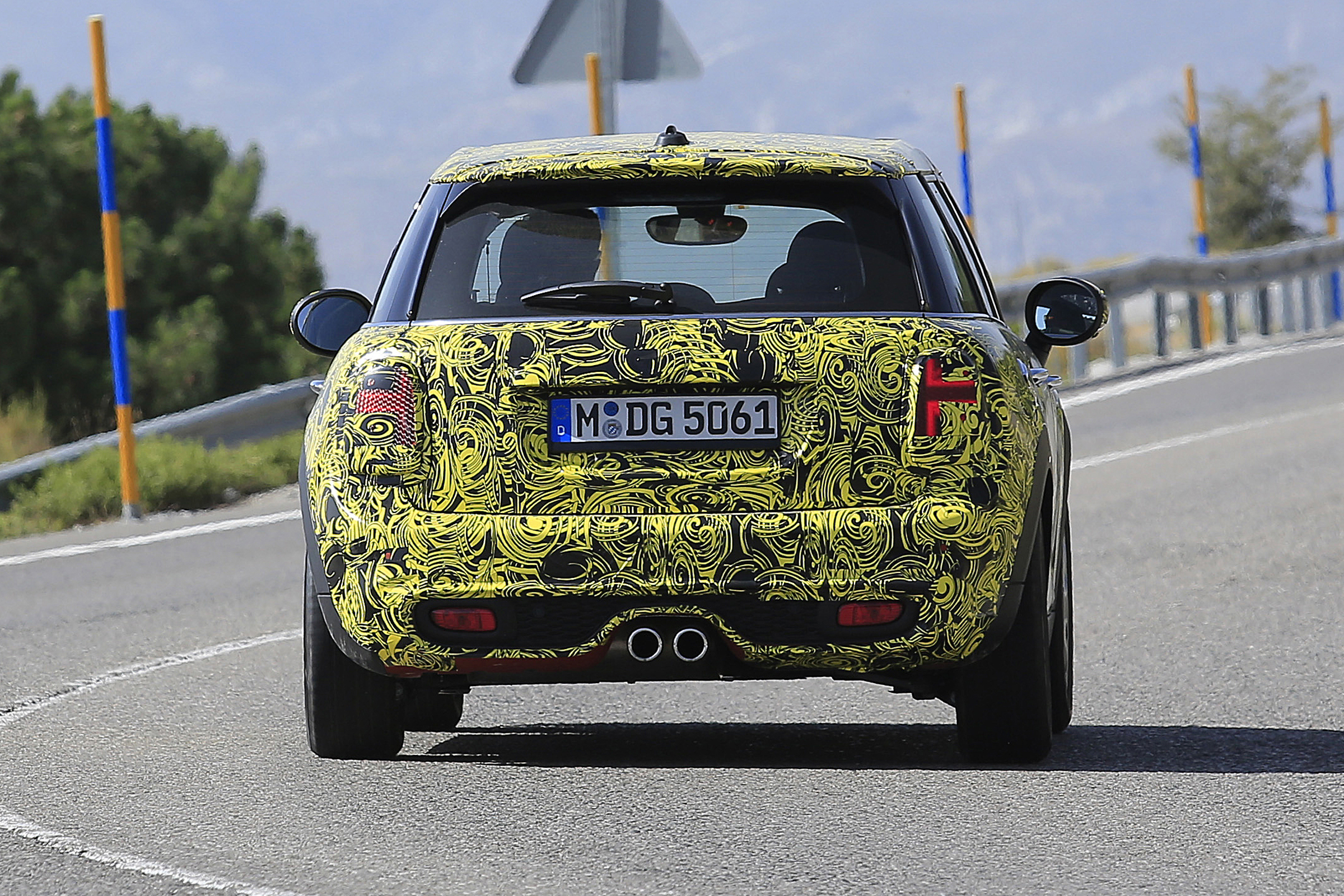 Mini Cooper hatch five-door spied