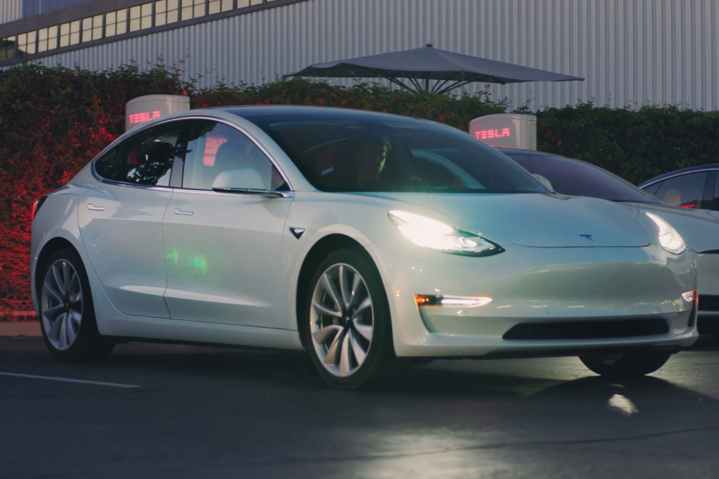 Tesla Model 3 parking