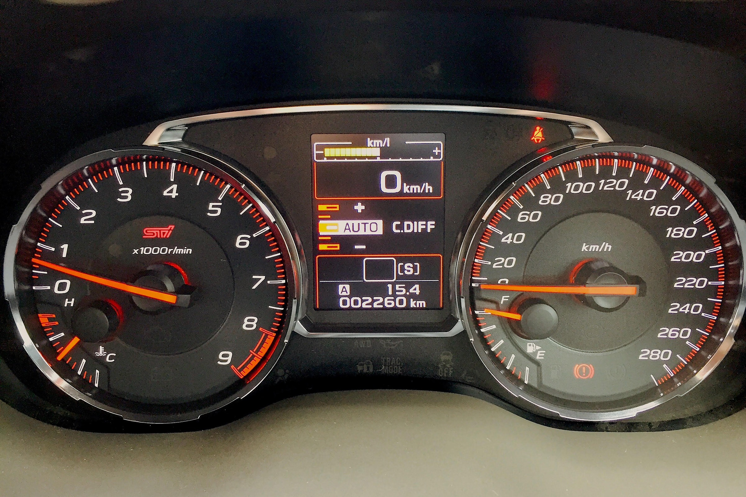 Subaru WRX STI - dials