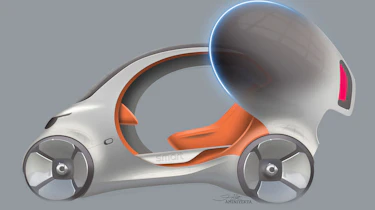 Smart Vision EQ ForFour concept - sketch side door open