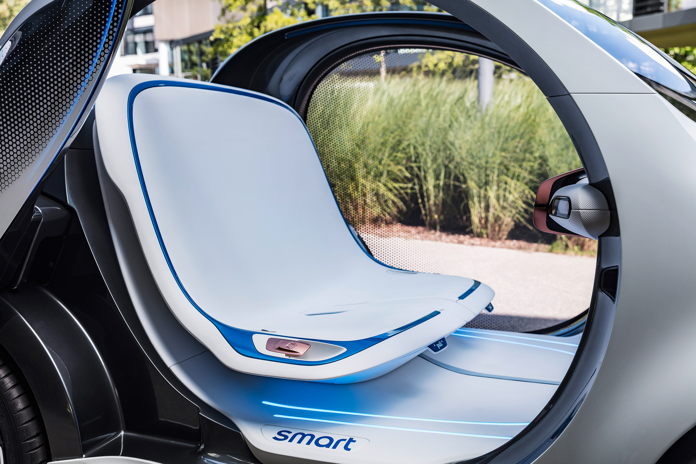 Smart Vision EQ ForFour concept - seat detail