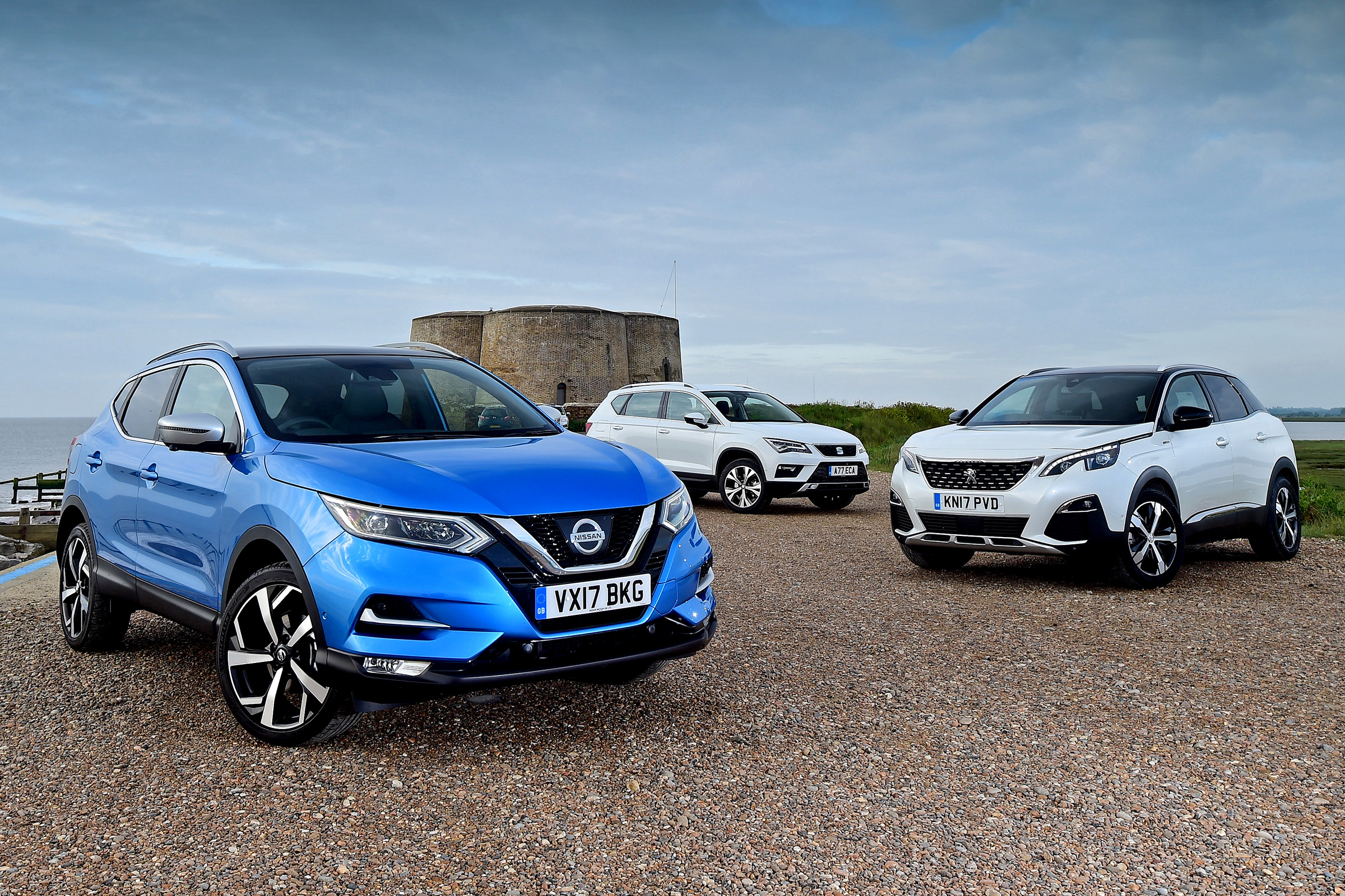 Nissan Qashqai vs SEAT Ateca vs Peugeot 3008
