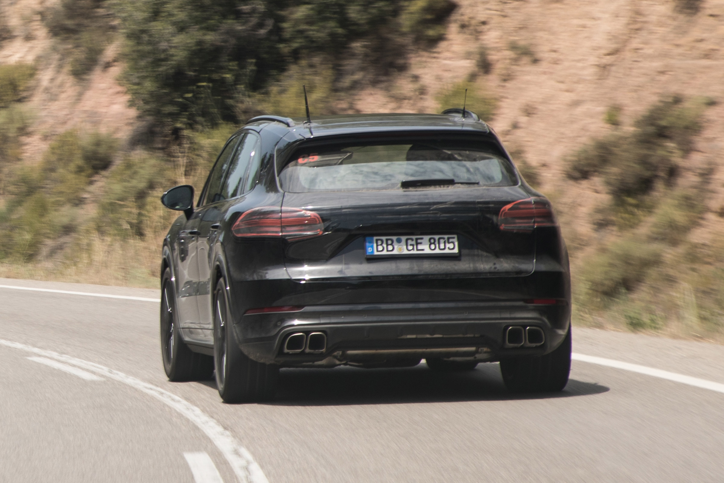Porsche Cayenne prototype - rear tracking