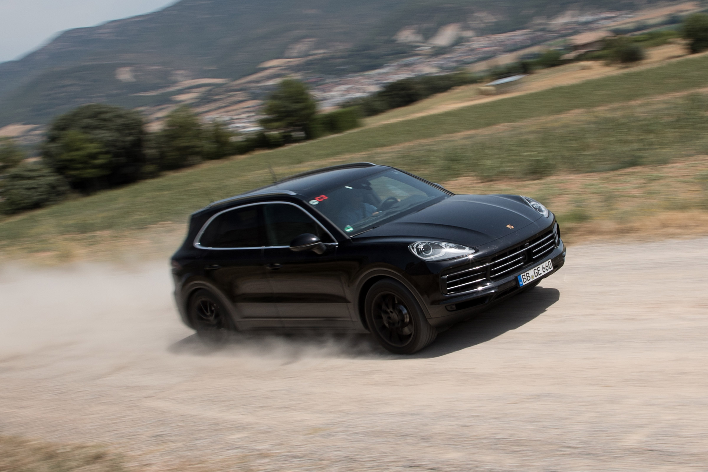 Porsche Cayenne prototype - front action