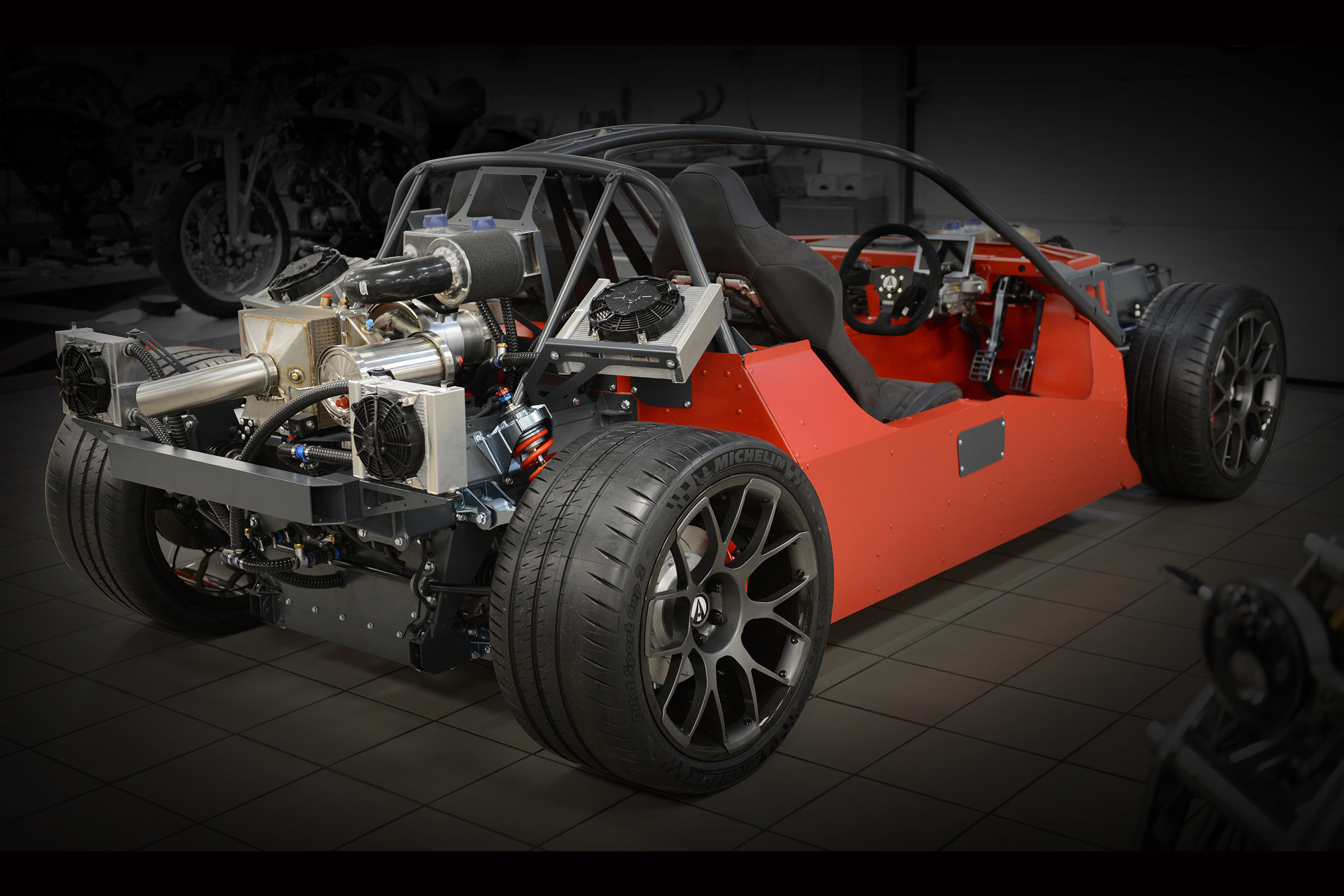 Ariel Hipercar chassis and tech rear