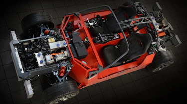 Ariel Hipercar chassis and tech top down