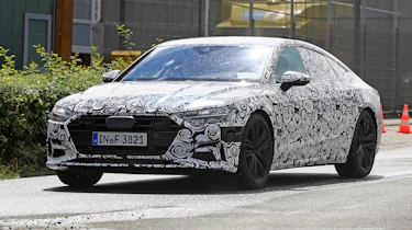 New 2018 Audi A7 spy shot front quarter
