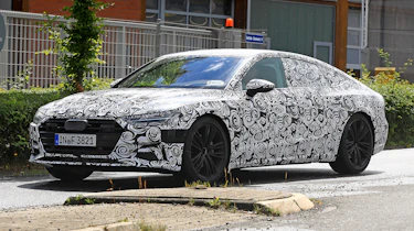 New 2018 Audi A7 spy shot front quarter