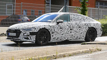 New 2018 Audi A7 spy shot front quarter