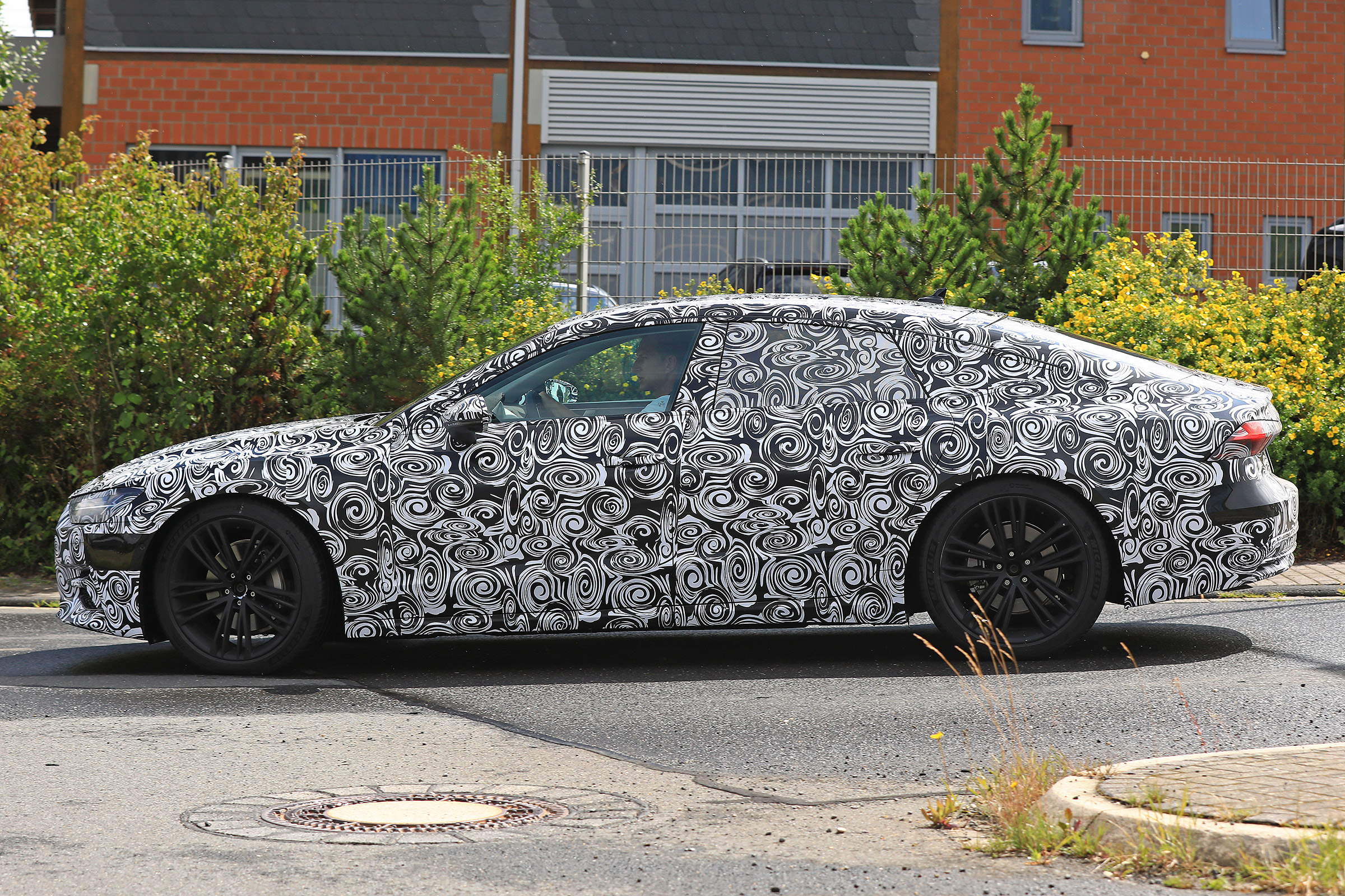 New 2018 Audi A7 spy shot side