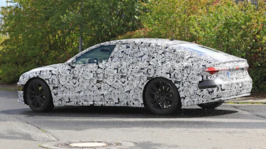 New 2018 Audi A7 spy shot side