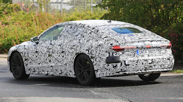 New 2018 Audi A7 spy shot rear quarter
