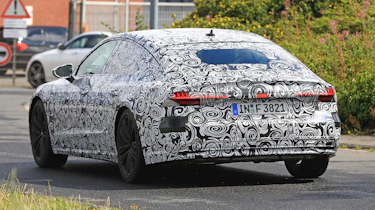 New 2018 Audi A7 spy shot rear quarter