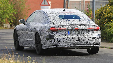 New 2018 Audi A7 spy shot rear quarter