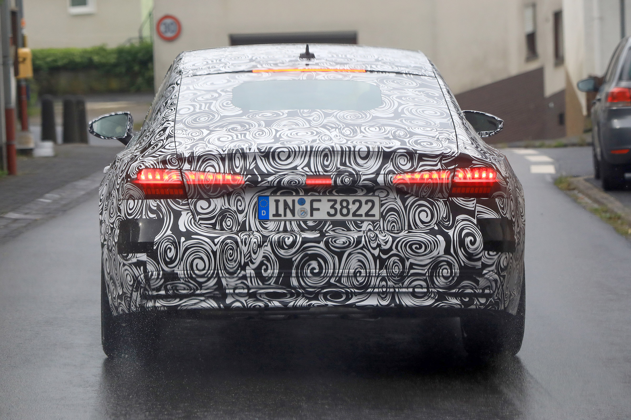 New 2018 Audi A7 spy shot rear