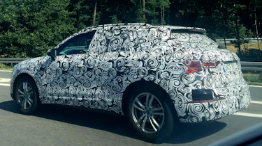 2018 Audi Q3 spy shot rear quarter
