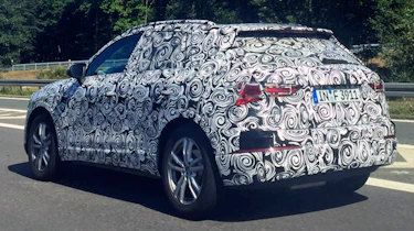 2018 Audi Q3 spy shot rear quarter