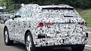 2018 Audi Q3 spy shot rear quarter