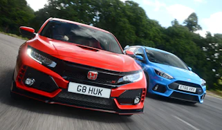 Honda Civic Type R vs Ford Focus RS - header
