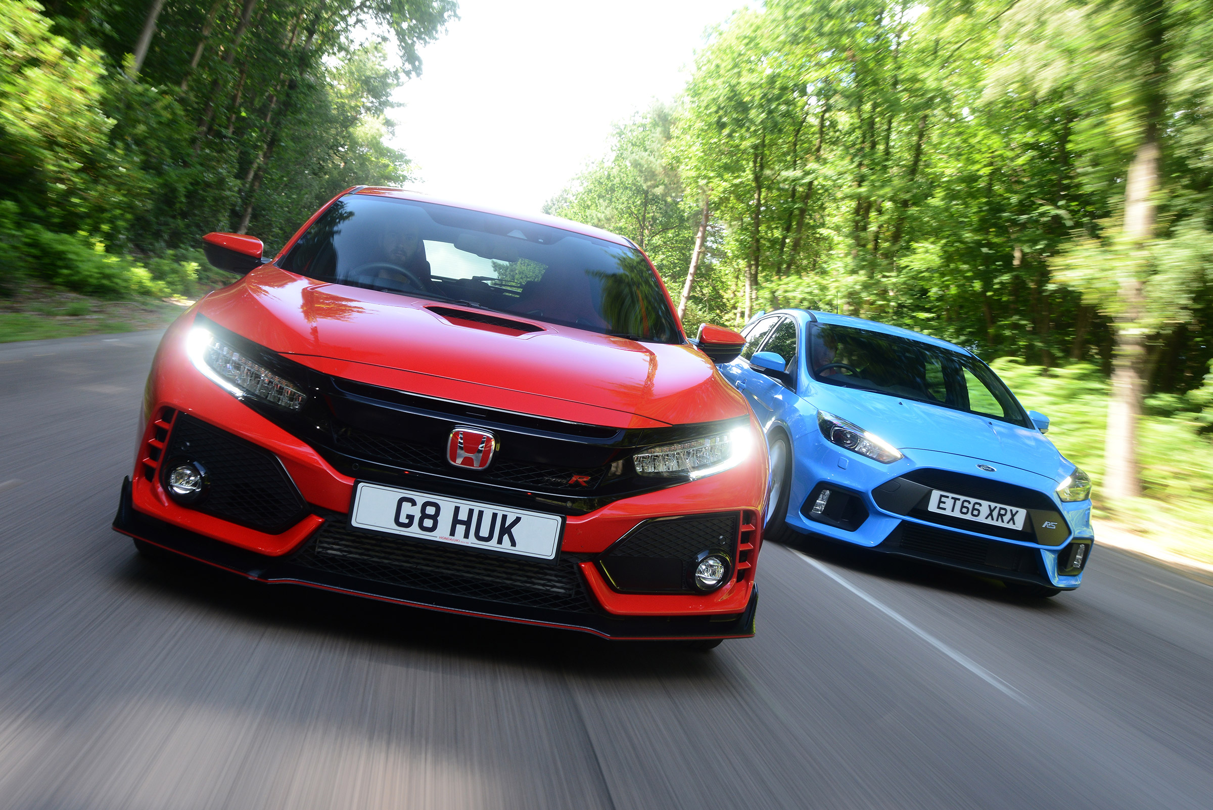 Honda Civic Type R vs Ford Focus RS - head-to-head