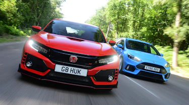Honda Civic Type R vs Ford Focus RS - head-to-head