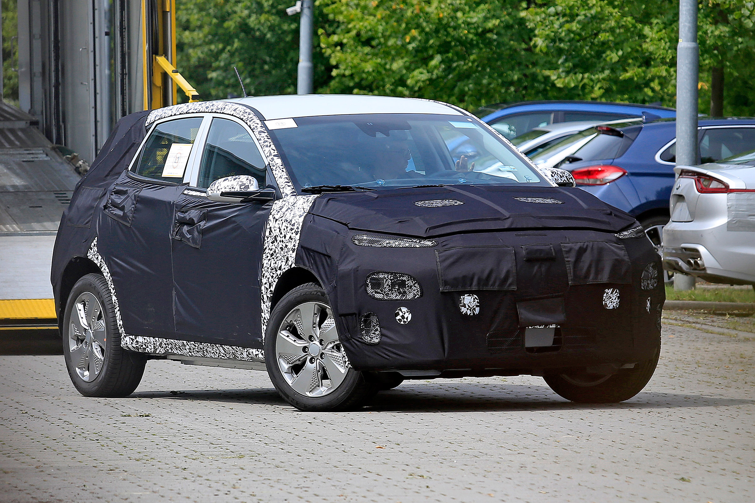 Hyundai Kona EV front three quarter