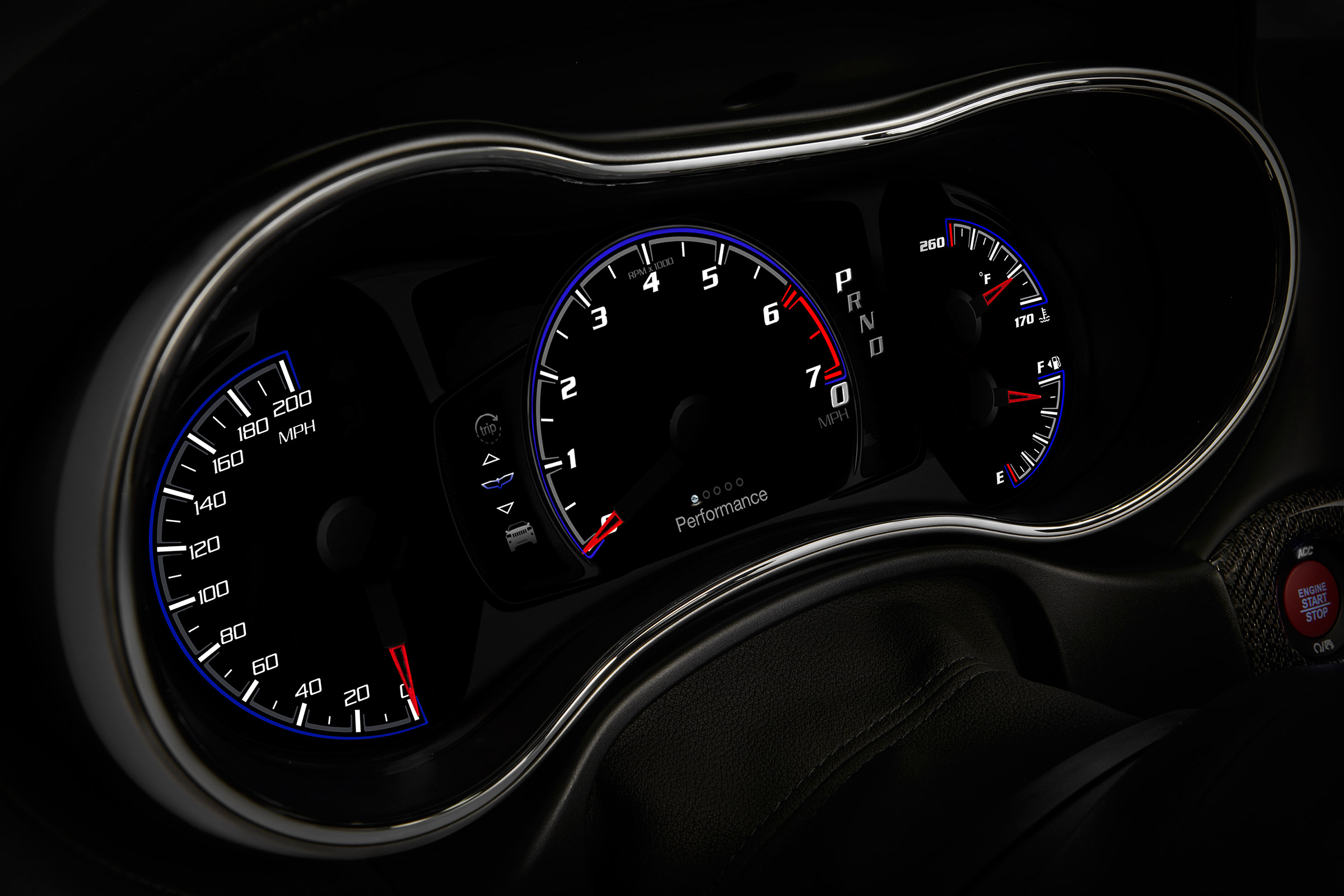 Jeep Grand Cherokee Trackhawk - dials