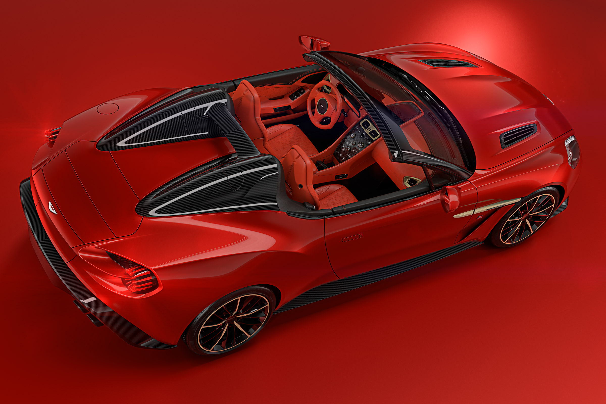 Aston Martin Vanquish Zagato Speedster - rear above