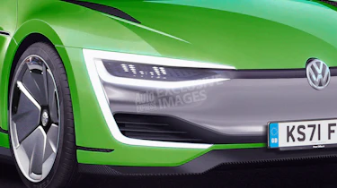 Volkswagen Scirocco EV - front detail (watermarked)