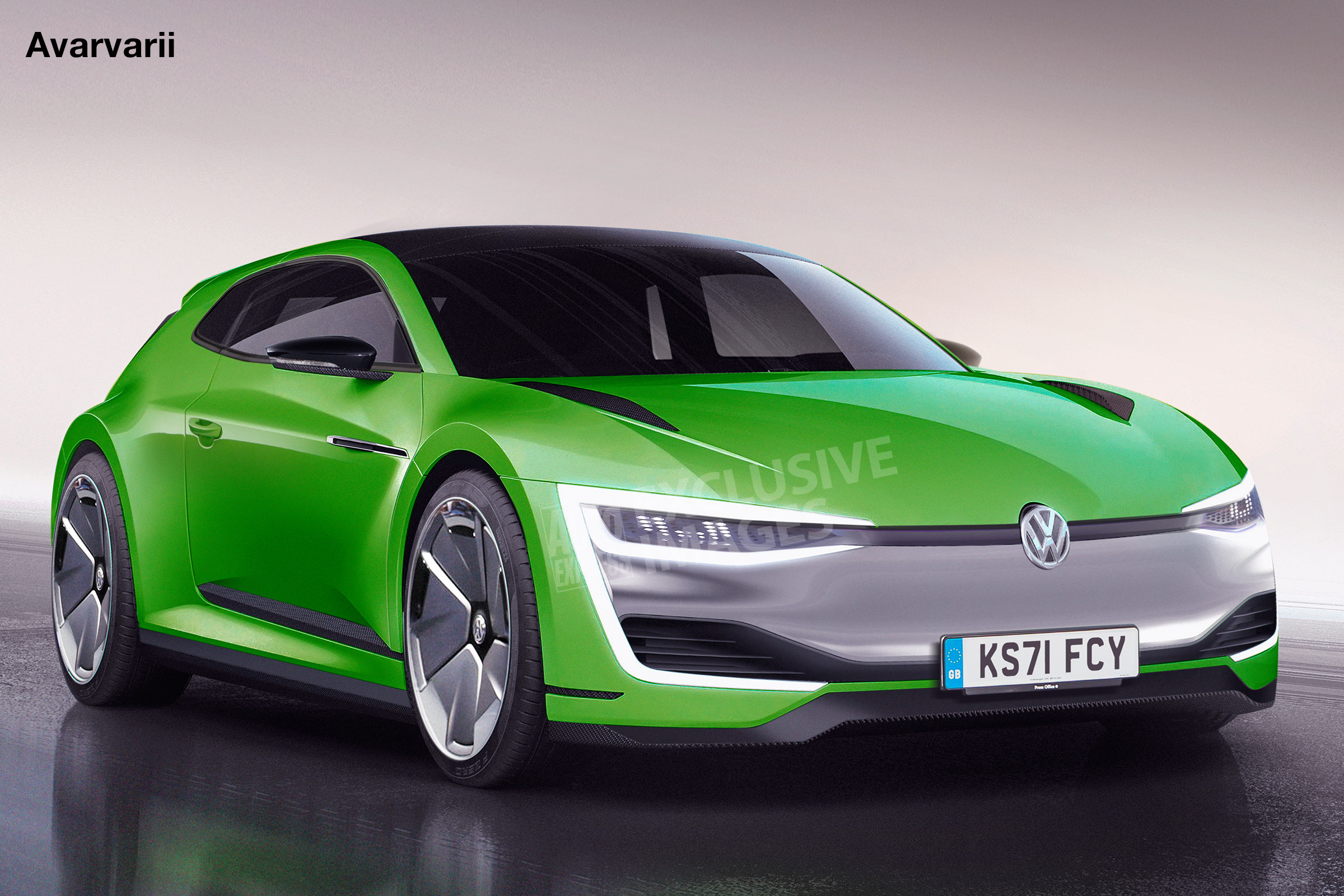 Volkswagen Scirocco EV - front (watermarked)