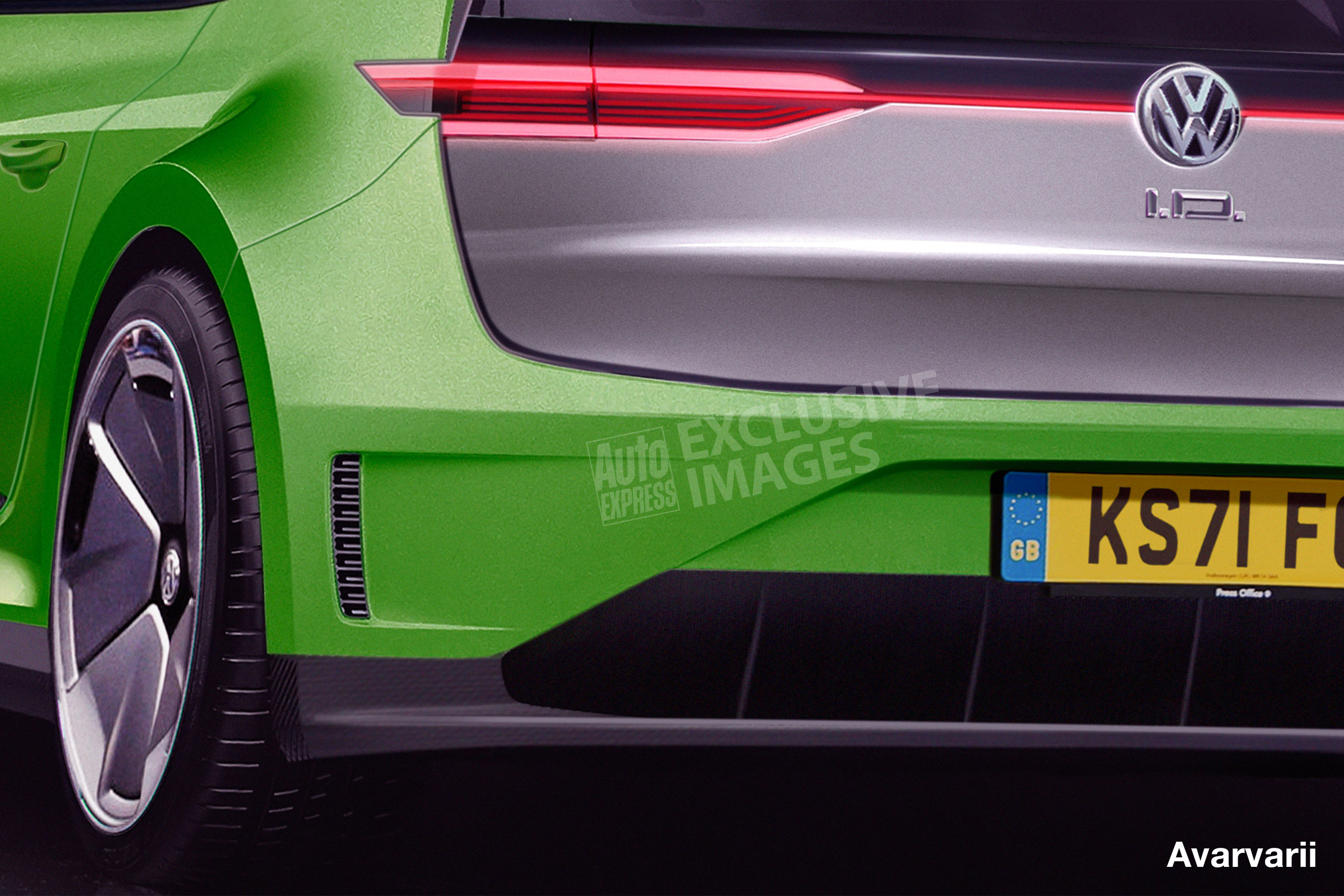 Volkswagen Scirocco EV - rear detail (watermarked)