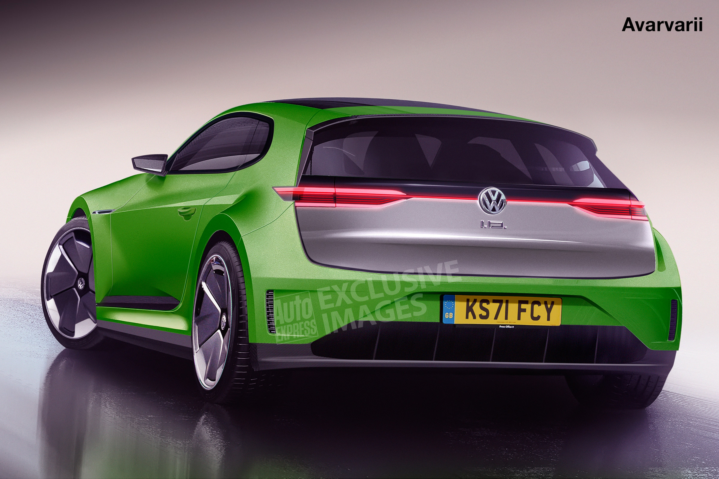 Volkswagen Scirocco EV - rear (watermarked)