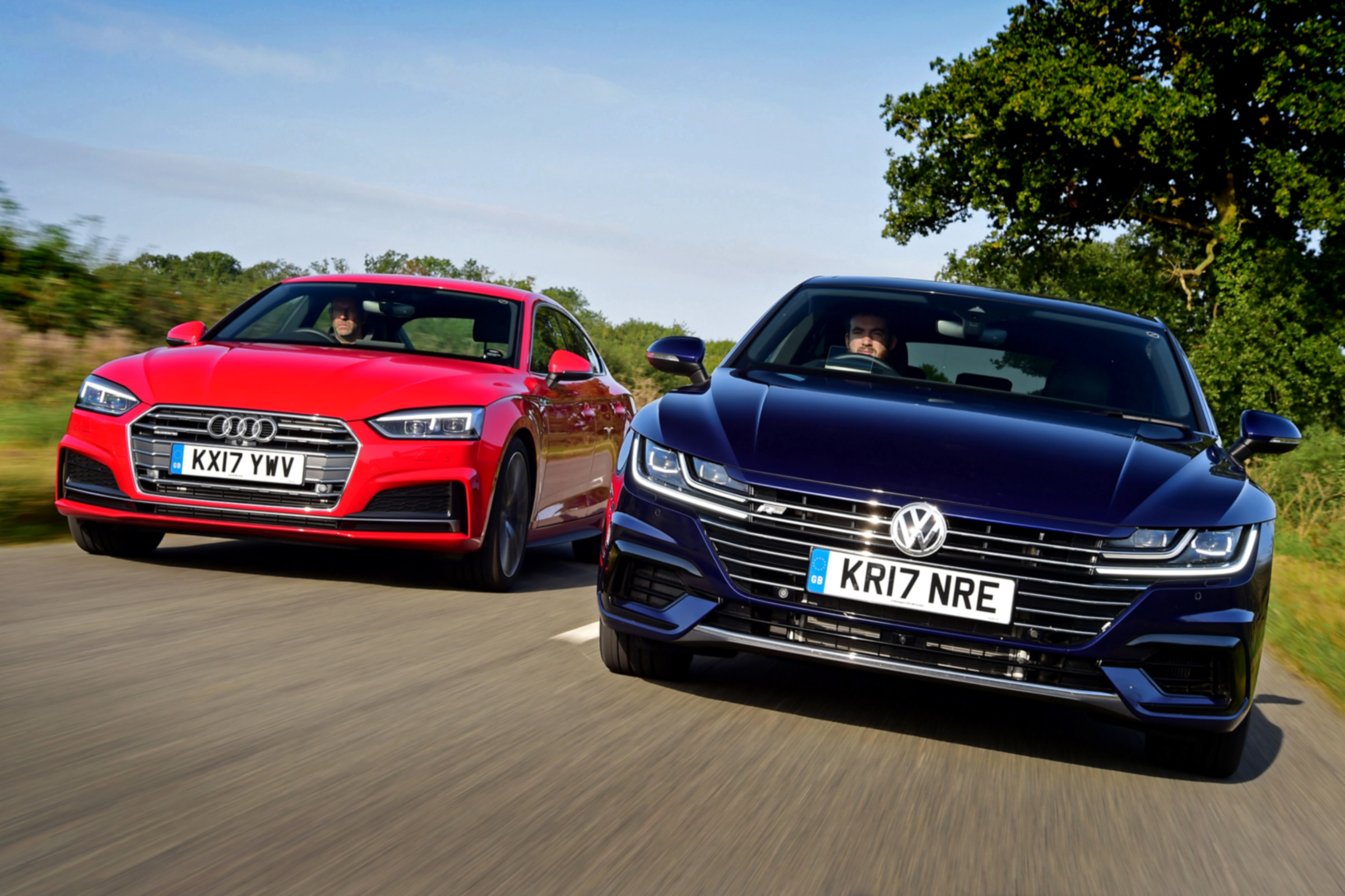 Twin test - VW Arteon vs Audi A5 - teaser