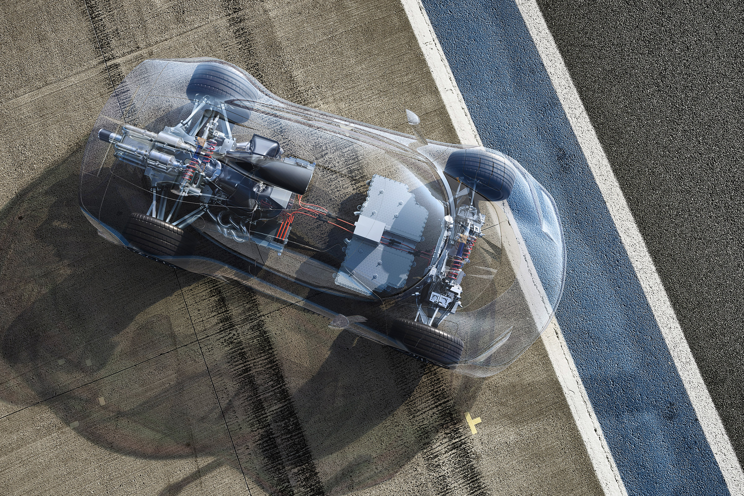 Mercedes-AMG Project ONE - above powertrain