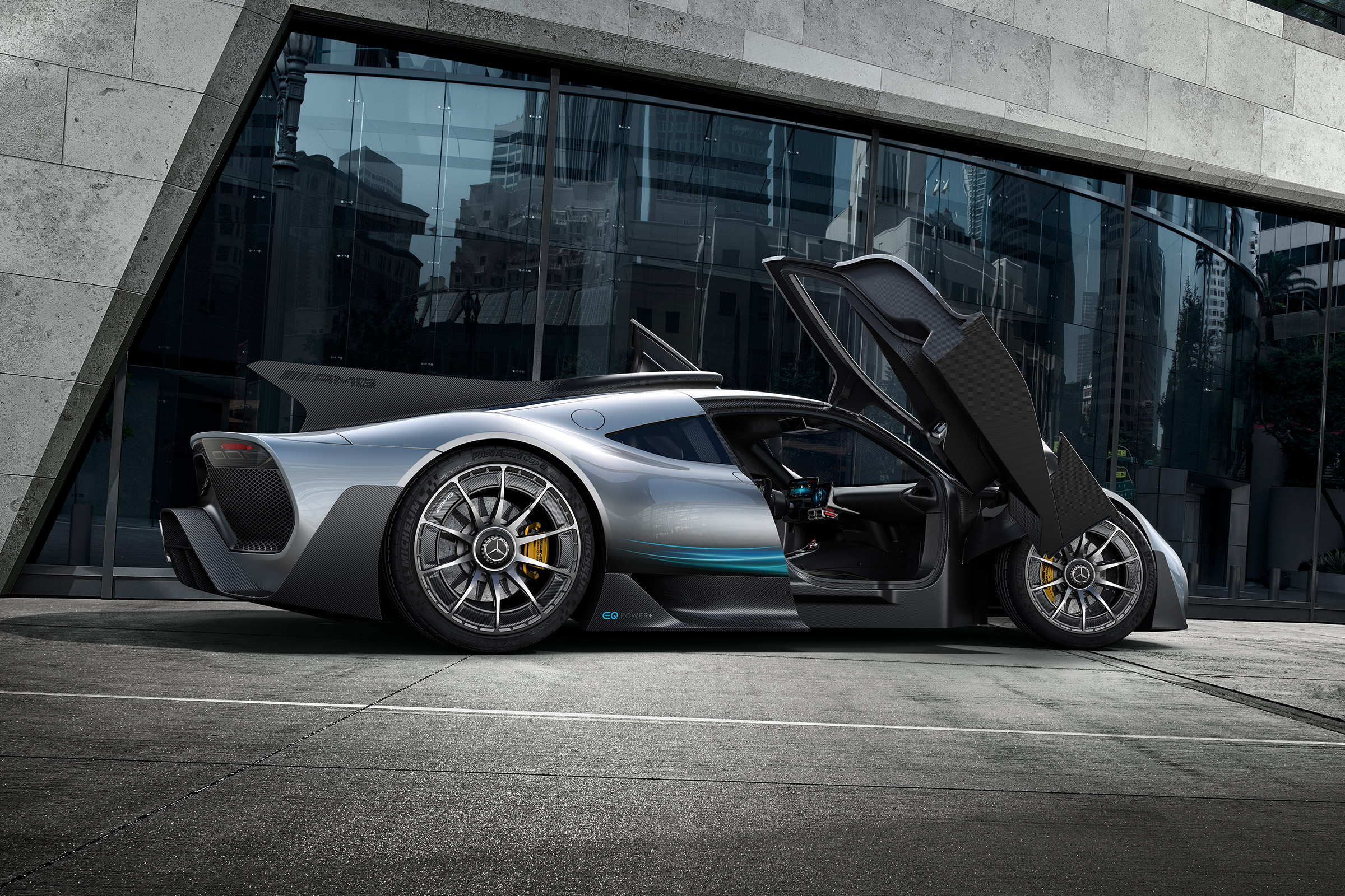 Mercedes-AMG Project ONE - side doors open