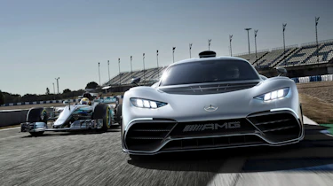 Mercedes-AMG Project ONE and Formula 1 car
