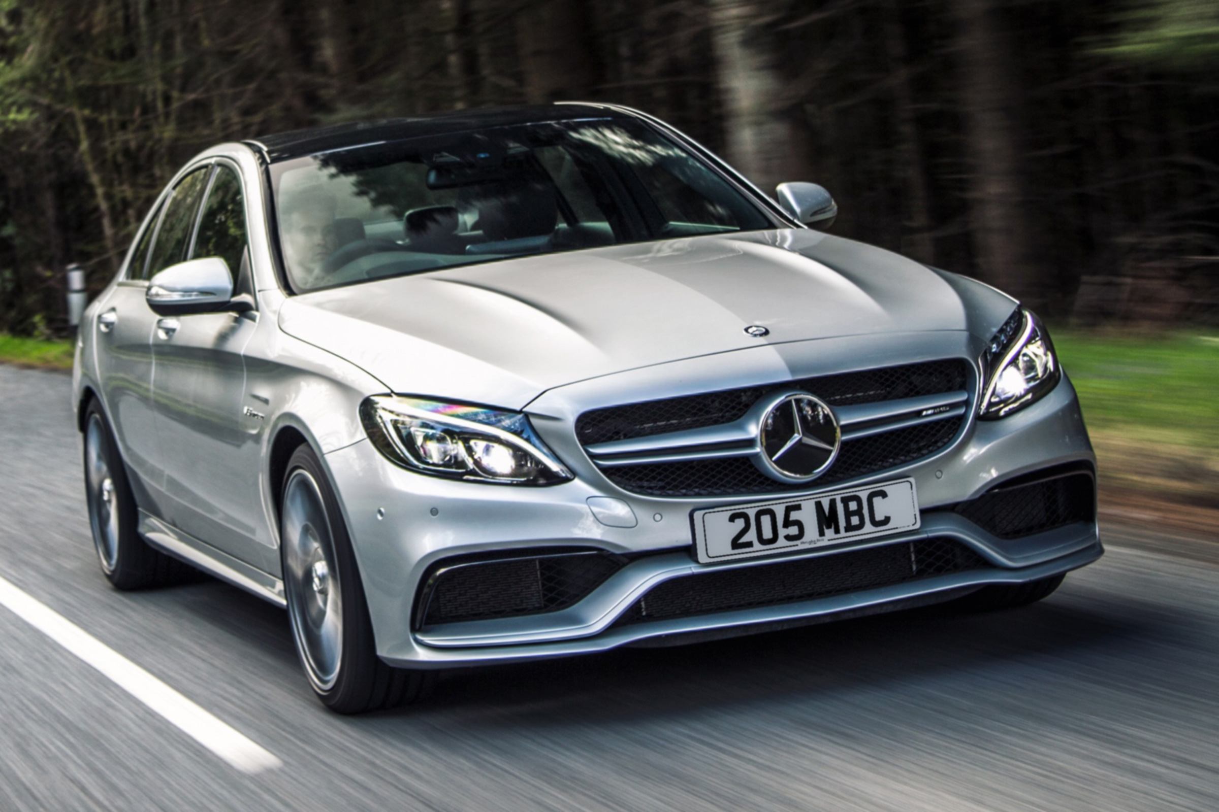 Mercedes C63 AMG saloon - front