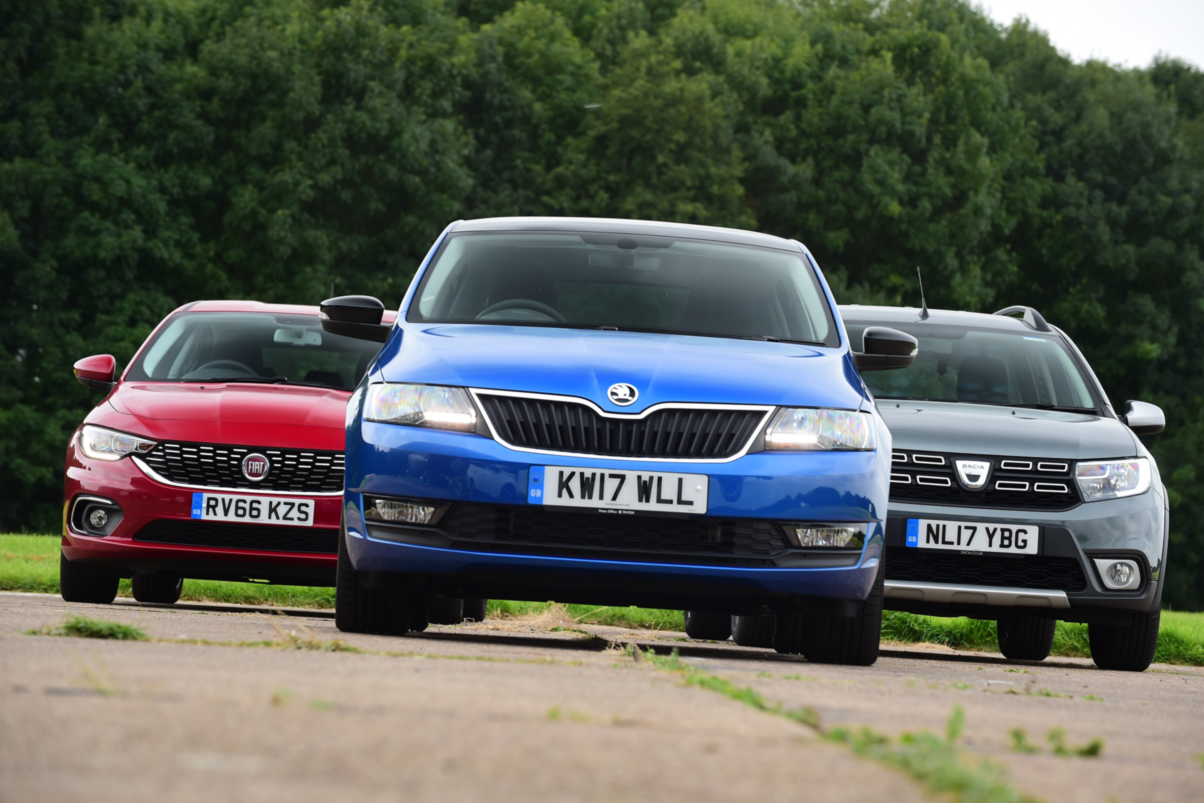 Skoda Rapid Spaceback vs Dacia Logan MCV Stepway vs Fiat Tipo - teaser