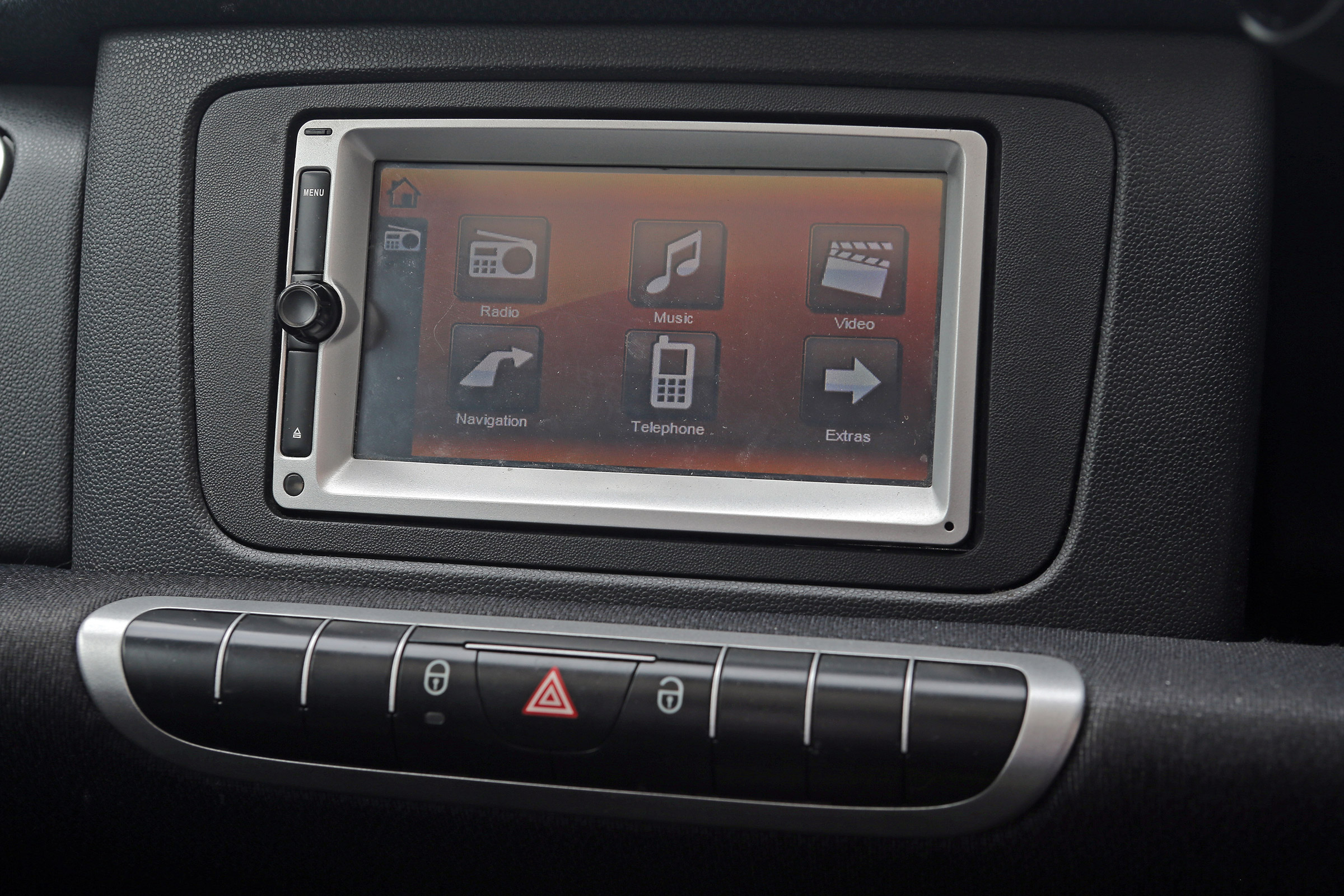 Used Smart ForTwo - infotainment screen