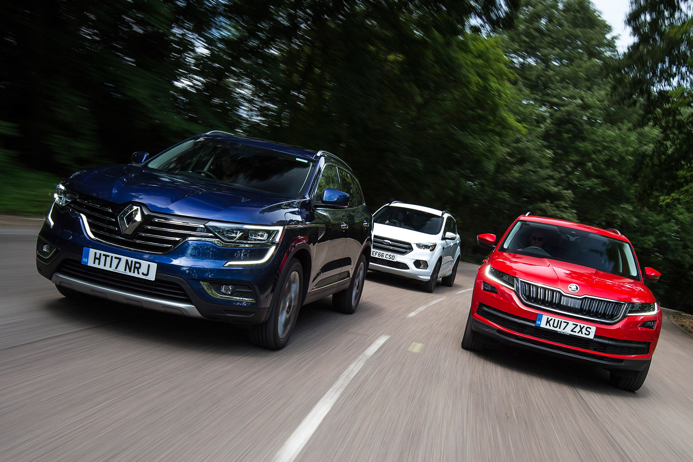 Renault Koleos vs Skoda Kodiaq vs Ford Kuga - header