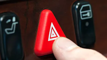 Hazard lights button