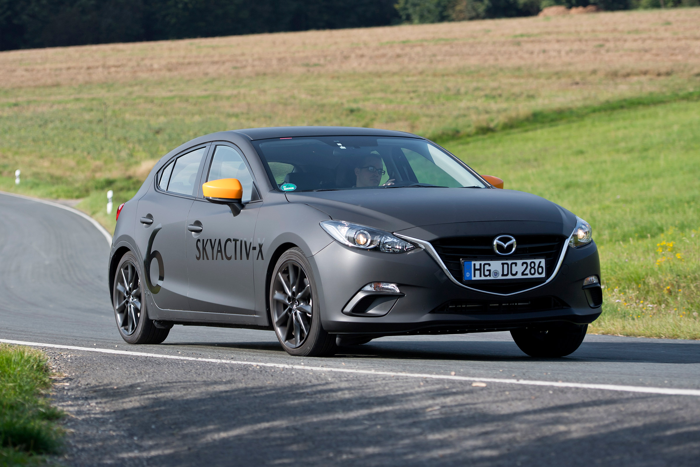 Mazda SKYACTIV-X prototype - front action