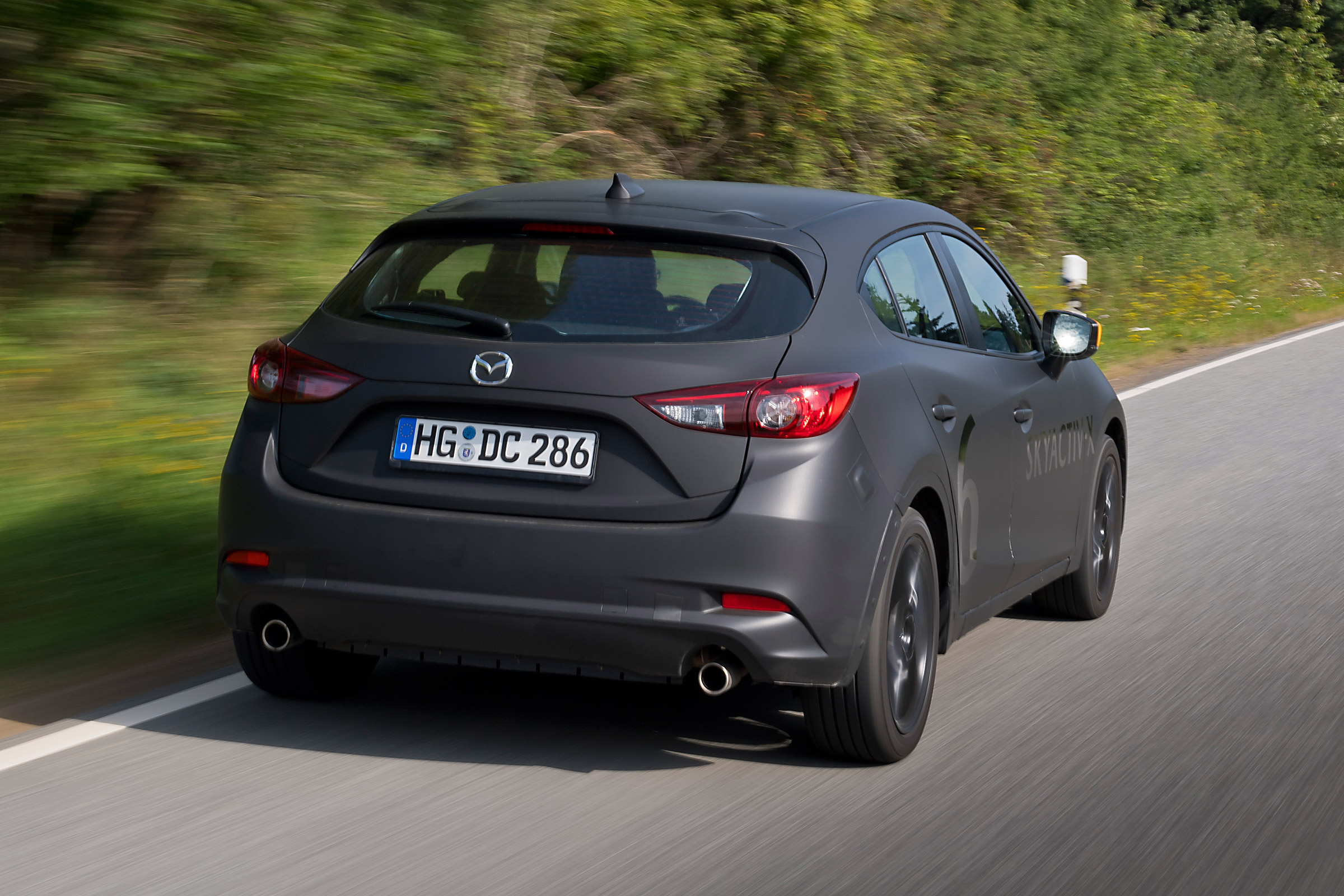 Mazda SKYACTIV-X prototype - rear