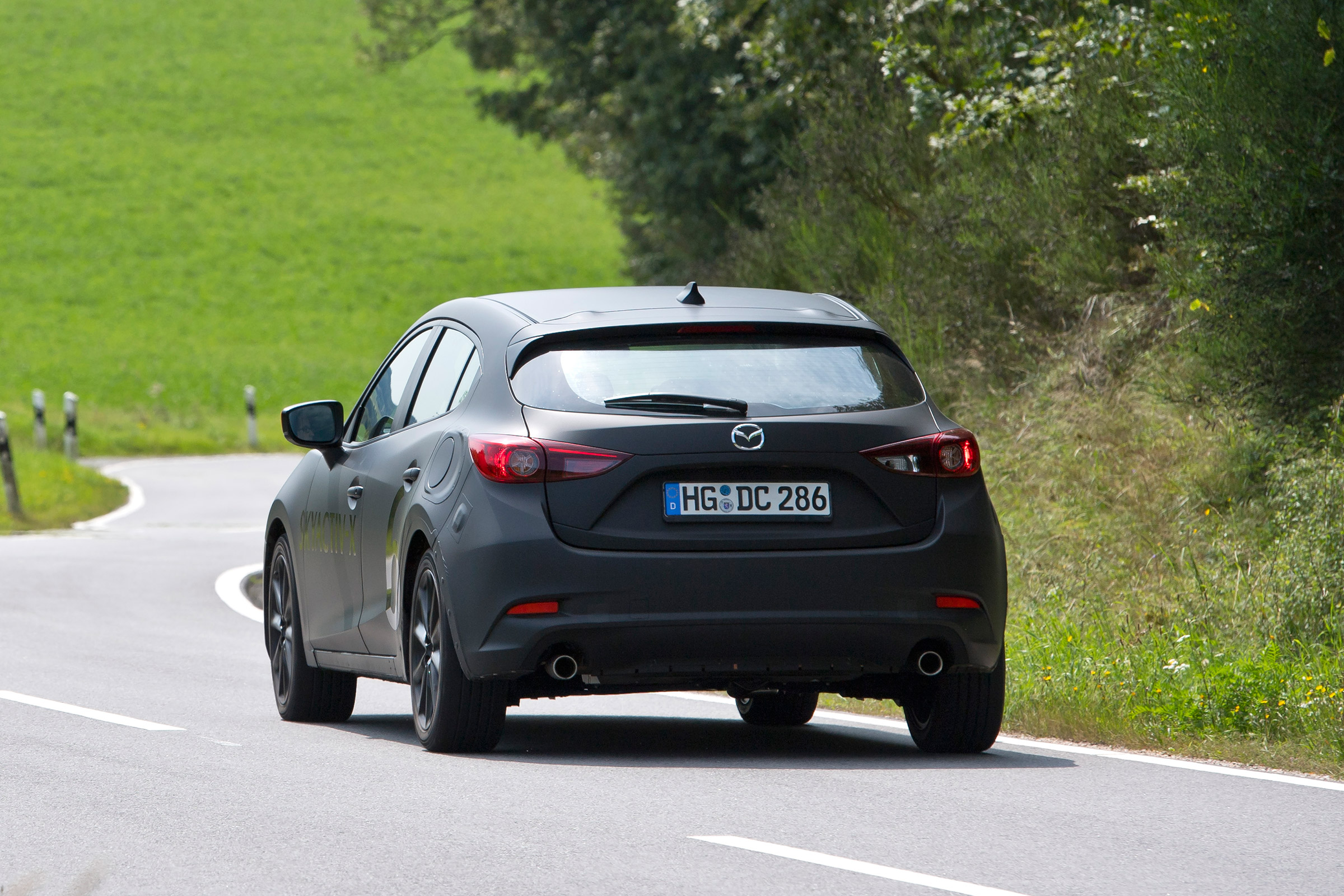 Mazda SKYACTIV-X prototype - rear action
