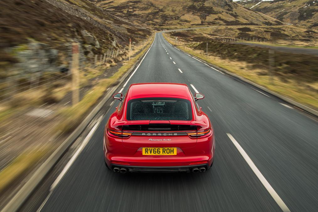 Porsche Panamera Turbo rear - Footballers' cars