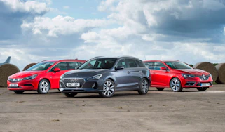 Hyundai i30 Tourer vs Vauxhall Astra Sport Tourer vs Renault Megane Sport Tourer - header