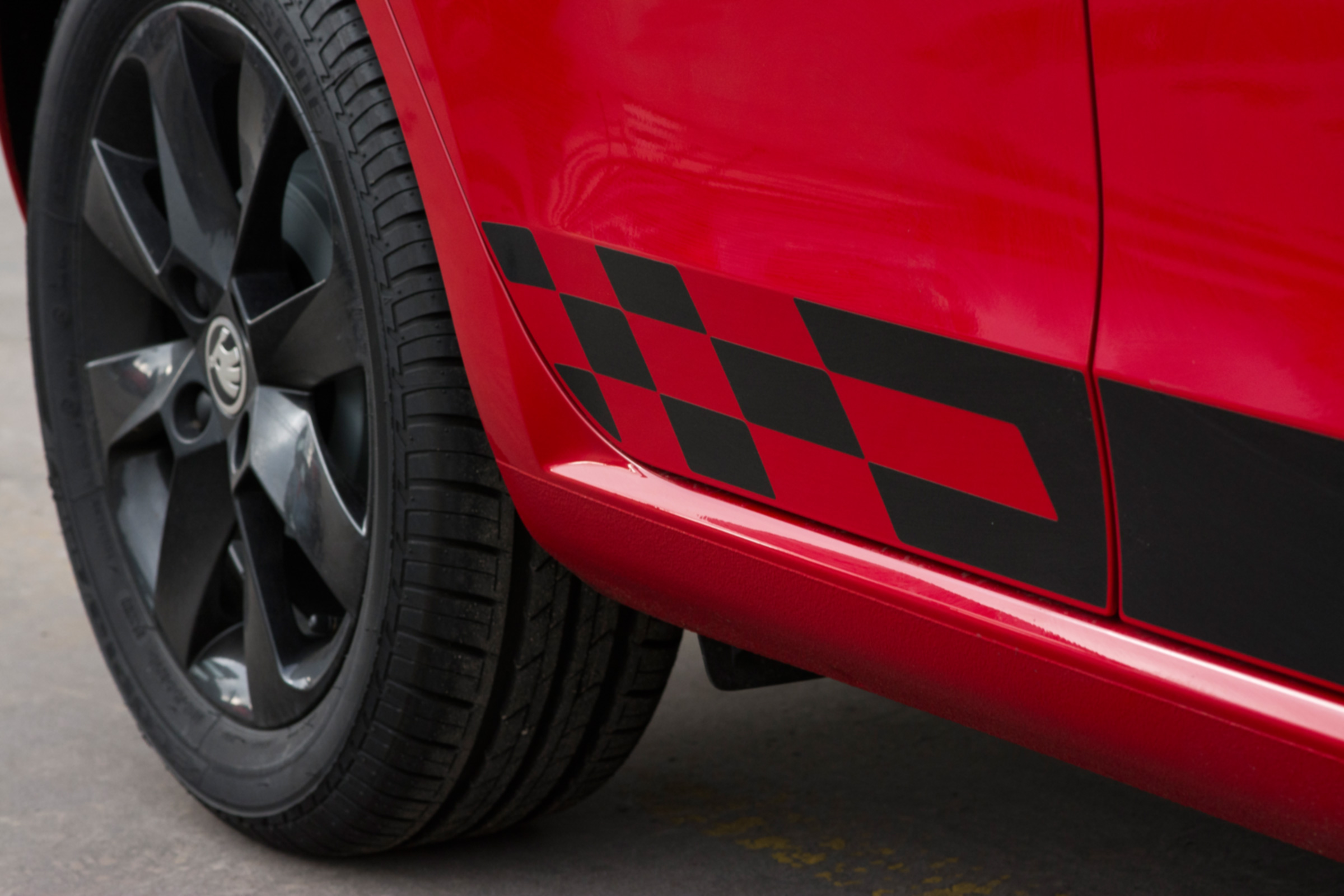 Triple test – Skoda Citigo - vinyl sticker