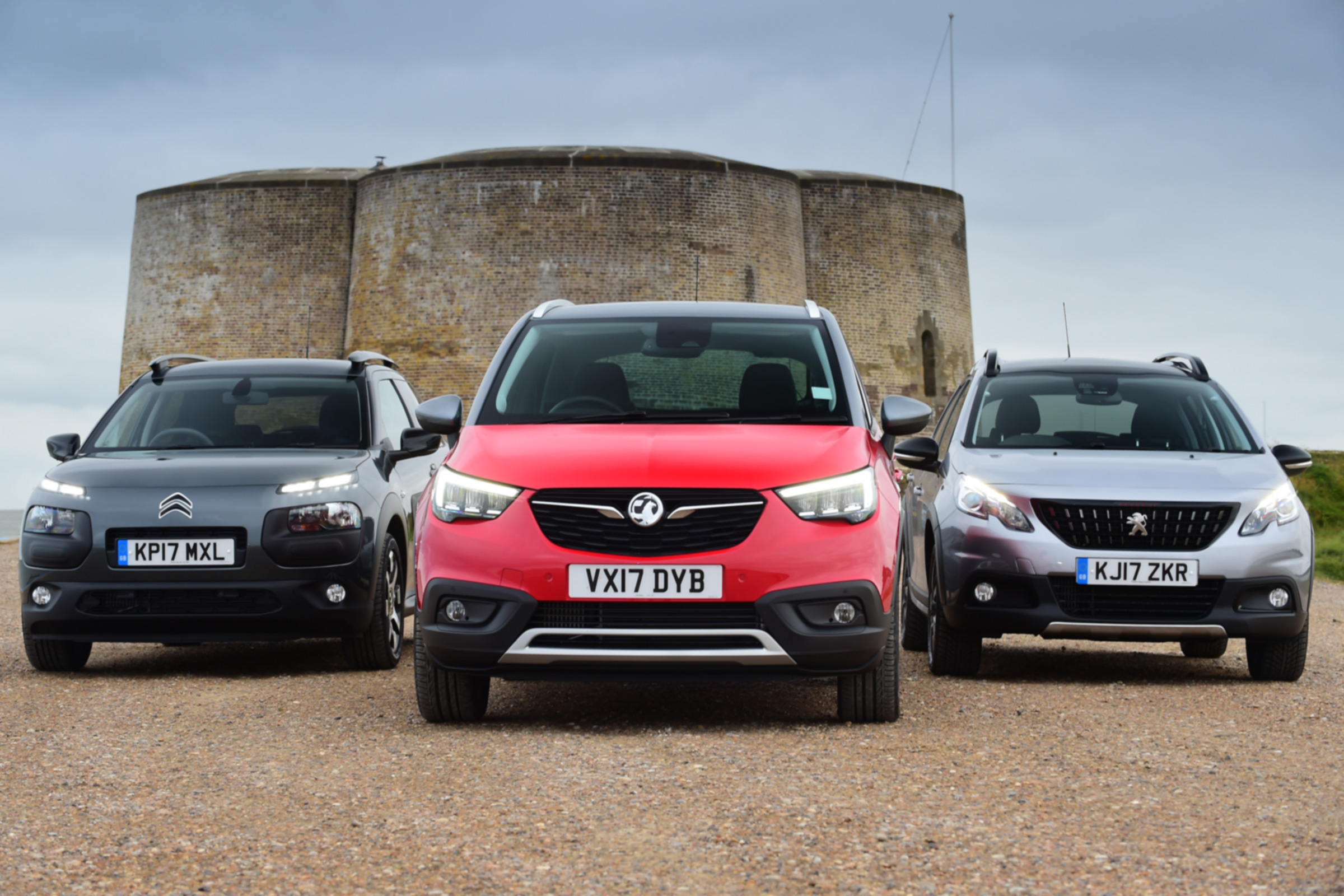 Vauxhall Crossland X vs Citroen C4 Cactus vs Peugeot 2008 - teaser